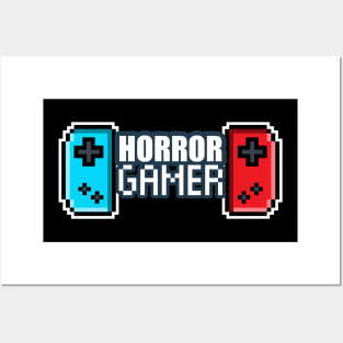 Horror Gamer - - 8-bit Retro Pixel Classic Nostalgia Video Games Posters and Art